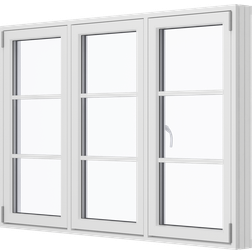Klarvinduer BH3-9_138 Trä Sidohängt fönster 2-glasfönster 119x60cm