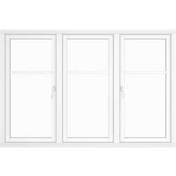 Klarvinduer BH3-61_138 Trä Sidohängt fönster 2-glasfönster 119x40cm