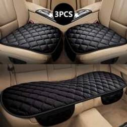 Shein 3 Pieces Car Seat Covers, Winter Plush Car