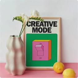 Shein PC Creative Mode Wall Print Colorful Poster Retro Pink Painting Trendy Poster 20x30cm