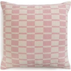 Habitat Checker Board Cushion Scatter Cushion White, Pink