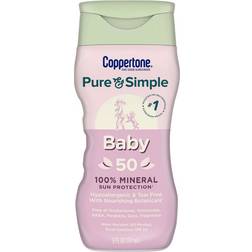 Coppertone Pure & Simple Baby Mineral Lotion SPF50 6fl oz