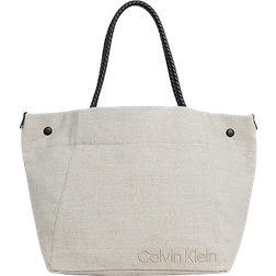 Calvin Klein Large Tote Bag - Natural Linen