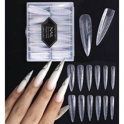Shein pcs Long Stiletto Nail Gel Extension Mold Dual Nail Prolong 120-pack