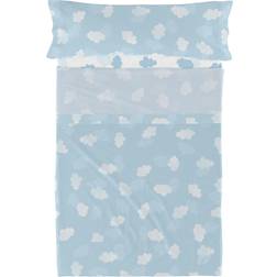 HappyFriday Basic Kids Clouds Bed Sheet Blue (270x160cm)