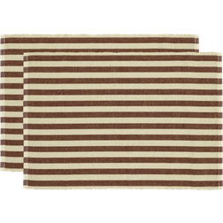 Södahl Statement Stripe 33 x 48 cm 2 St Bordstablett Brun (48x)