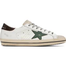 GOLDEN GOOSE Super-Star M - White/Seed pearl/Green