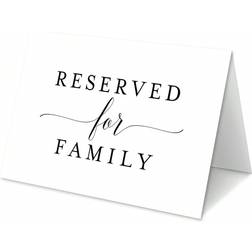 Shein pcs Wedding Reserved Place Cards For Family Table Setting Cards For Engagement And Reception Reserved Table Signs For Weddings Parties Restaurants