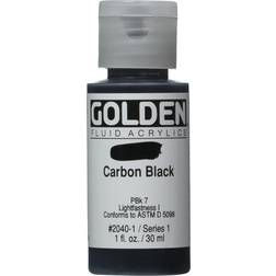 Golden Fluid Acrylics Carbon Black 30ml