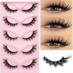 Shein Pairs Of Cartoon Fox Eye False Eyelashes D Delicate Faux Mink Cat Eye Eyelash Strips Create A Natural Cat Eye Look