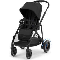 Cybex e-Gazelle S Søskenvogn inkl. Liggedel Moon Black