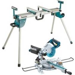 Makita LS0815FL 240v Sliding Compound Laser Mitre Saw 216mm DEBWST06 Leg Stand