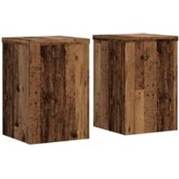 vidaXL Plantestativer 2 Stk 20x20x30 cm Konstrueret Træ 2 Stk Planteopsats