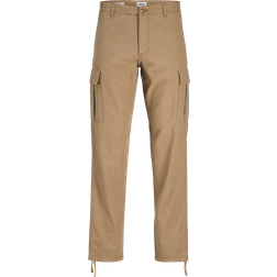 Jack & Jones Kane Barkley Relaxed Fit Cargo Trousers - Brown/Elmwood