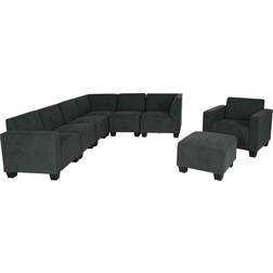 MCW Moncalieri-6-1-1-S Anthracite Grey Sofa 254cm 3Stk. 6-Sitzer