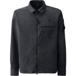 C.P. Company Gabardine Zipped Shirt - Total Eclipse/Blue