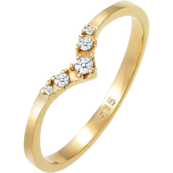 Elli Engagement Ring - Gold/Diamonds