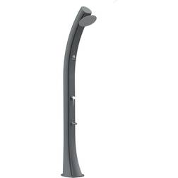 Sined Doccia Solare Sole Xxl 20 cm 40lit Rubinetto Lavapiedi In Metallo Altezza Grigio