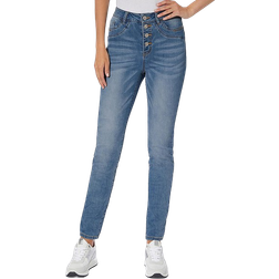 Heine High Waist Jeans - Blue Bleached