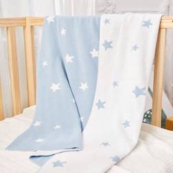 Shein Contrast Star Pattern Baby Blanket Newborn Swaddle Wrap Infant Bag