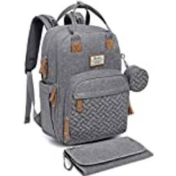Ruvalino Baby Changing Bag Backpack Gray