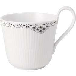Royal Copenhagen Sort Riflet Blonde Højhankskop, 33cl Kopp