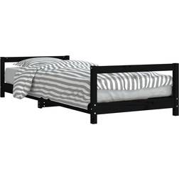 vidaXL Children's Bed Solid Pinewood 37.6x80.9"