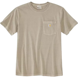 Carhartt Re Engineered Relaxed Fit Lightweight Short Sleeve Garment Dyed Pocket T-shirt - Greige