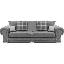 Verona Scatter Grey Sofa 250cm 4 Seater