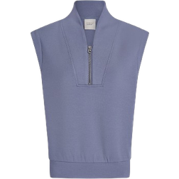 Varley Loretta Half Zip Sleeveless Sweater - Stone Blue