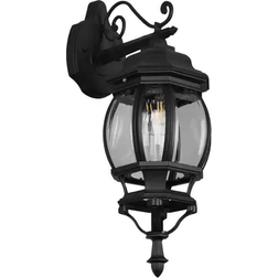 Trio Lighting Elvo Matt Black/Clear Wall light