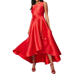 Coast Waterfall Skirt One Shoulder Gown - Red