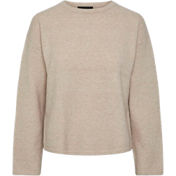 Pieces Polla Knitted Sweater - Silver Gray