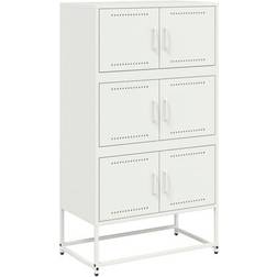 vidaXL 846493 White Buffet 68.5x123.5cm