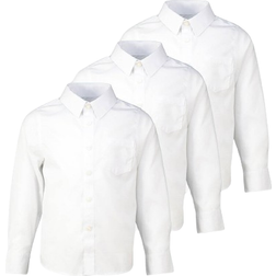 Tu Kid's Dress With Ease School Shirts 3-pack - White