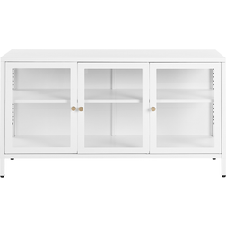 Newport White Glass Cabinet