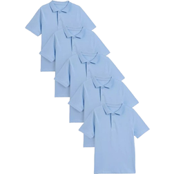 Tu Kid's Polo Shirt 5-pack - Blue