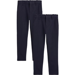 Tu Kid's Skinny Fit Extendable Hem Trousers 2-pack - Navy