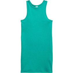 Tu Kid's Ribbed Jersey Dress - Green