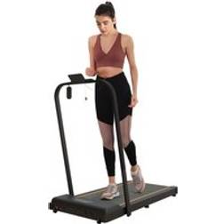 Sportnow 2&#46 5Hp Folding Treadmill Walking Pad W&#47 Led Display&#44 No Assembly Orange