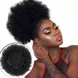 Shein Afro Curly Hair Buns Updo Chignon Drawstring Ponytail