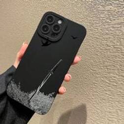 Shein 1pc Fashionable Dark Samurai Sword Pattern Tpu Shockproof Phone Case Compatible With IPhone