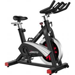 Roto JOROTO X2 Exercise Bike for Home Use 136kg Weight Capacity & Magnetic Resistance &16kg Flywheel & Belt Drive Indoor Cycling Bike