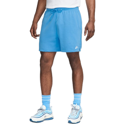 Nike Club Men's French Terry Flow Shorts - University Blue/White