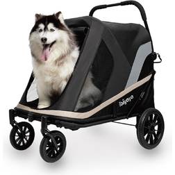 Ibiyaya Grand Cruiser Foldable Large Dog 4-Wheel Stroller 80x108cm