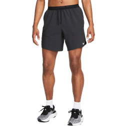 Nike Men's Stride Dri Fit 7" Unlined Running Shorts - Black