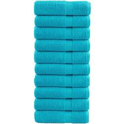 vidaXL Premium Sauna Serviette de bain Turquoise (100x50cm)
