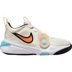 Nike Team Hustle D 11 GSV - Sail/White/Barely Volt/Total Orange