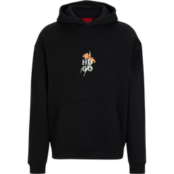 HUGO BOSS Diblossomy Oversized Hoodie - Black