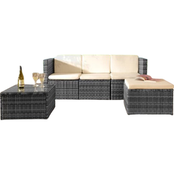 Dakota Fields Myah Lounge-Set, 1 Tisch einschl. 3 Sofas